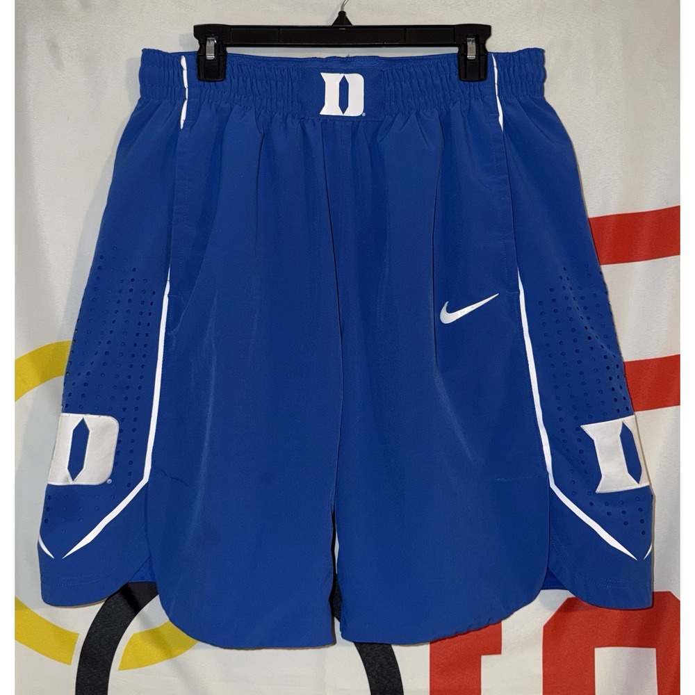 Nike Duke Blue Devils Basketball Shorts Mens XL Blue Dri Fit